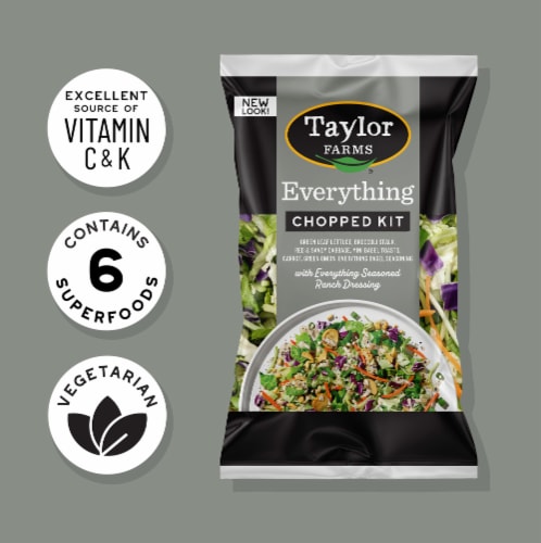 Taylor Farms® Everything Chopped Salad Kit Bag Perspective: top