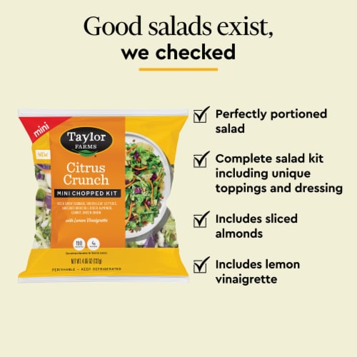Taylor Farms® Citrus Crunch Mini Chopped Salad Kit Perspective: top