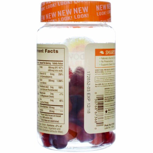 Sundown Naturals Multivitamin Grape Orange & Cherry Flavored Gummies Perspective: top