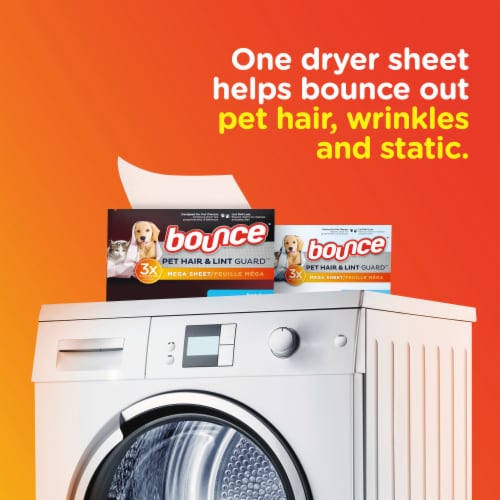 Bounce Pet Fresh Mega Dryer Sheets Perspective: top