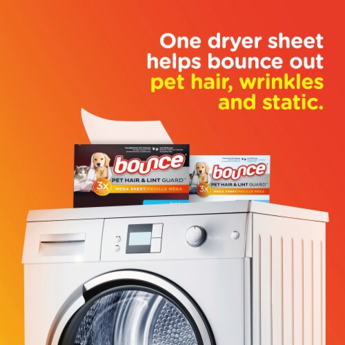 Bounce Pet Fresh Mega Dryer Sheets Perspective: top