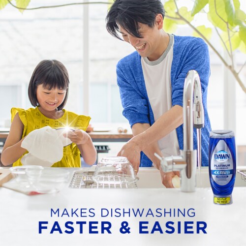 Dawn Platinum EZ-Squeeze Refreshing Rain Scent Dish Soap Perspective: top