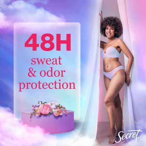 Secret Wild Rose and Argan Oil Dry Spray Antiperspirant Deodorant Perspective: top
