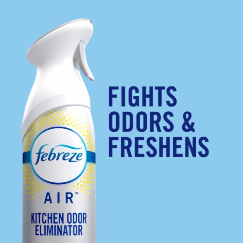 Febreze Air Effects Kitchen Odor Fighter Air Freshener Fresh Lemon Scent Aerosol Can Perspective: top