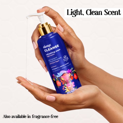 Always® Cleanse Light Scent Refreshing Wash Perspective: top