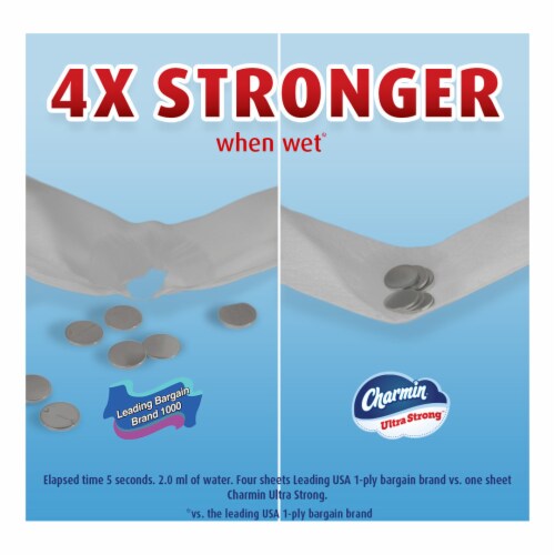 Charmin® Ultra Strong™ Super Mega Bath Tissue Rolls Perspective: top