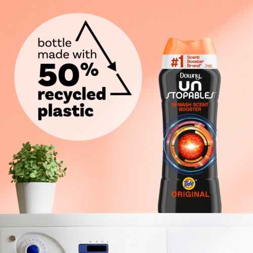 Downy Unstopables Tide Original Scent In-Wash Scent Booster Beads Perspective: top