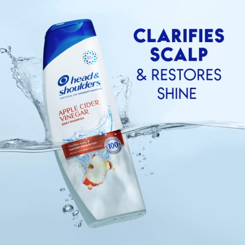 Head and Shoulders Dandruff Shampoo, Apple Cider Vinegar for Daily Use Perspective: top