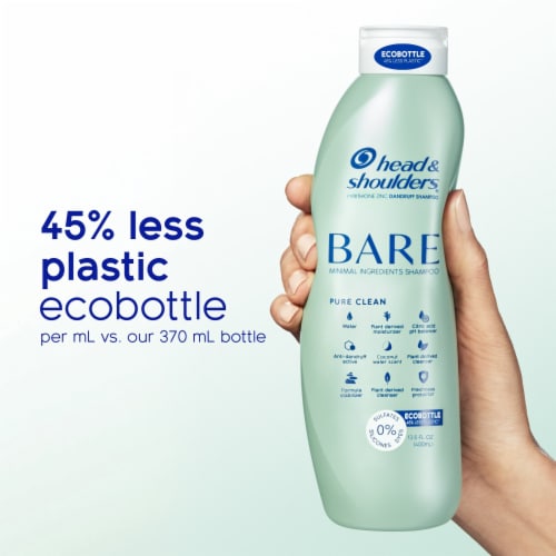Head and Shoulders Bare Dandruff Shampoo, Pure Clean Perspective: top