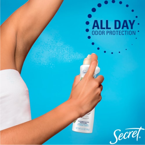 Secret Dry Spray Antiperspirant and Deodorant, Refreshing Berry Perspective: top