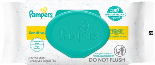 Pampers Sensitive Wipes Perspective: top
