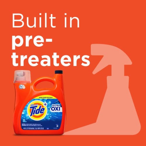 Tide HE Ultra Oxi Liquid Laundry Detergent Perspective: top
