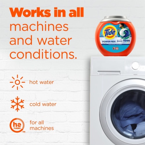 Tide Power Pods Sport with Febreze Freshness Odor Defense Liquid Laundry Detergent Pacs Perspective: top
