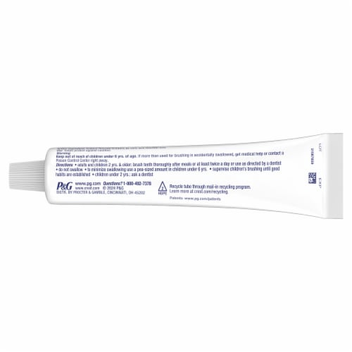 Crest + Extra Whitening Complete Clean Mint Toothpaste Perspective: top