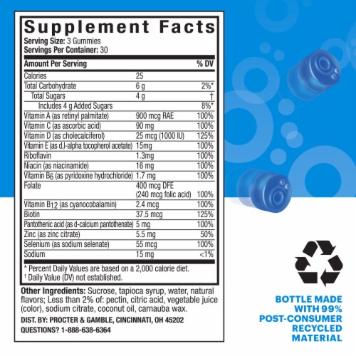 VÖOST Men's Multivitamin Gummies Perspective: top