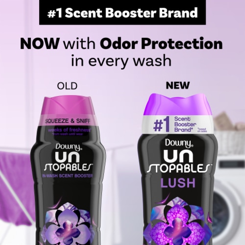 Downy Unstopables Lush In-Wash Laundry Scent Booster Beads Perspective: top