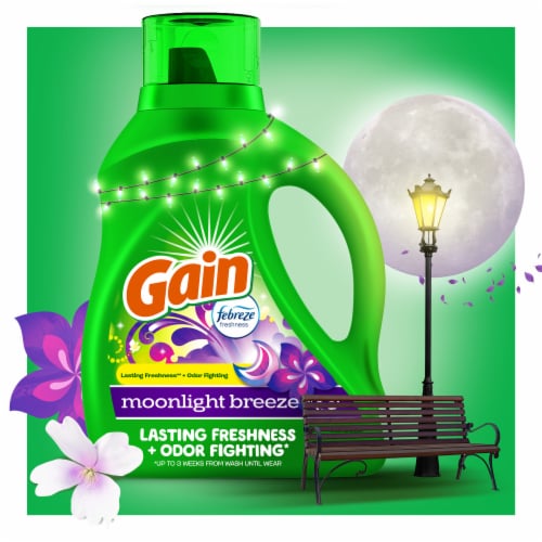 Gain Moonlight Breeze Liquid Laundry Detergent Perspective: top
