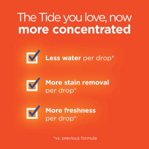 Tide HE Plus Bleach Alternative Liquid Laundry Detergent Perspective: top