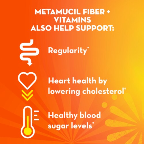 Metamucil Fiber + Vitamins C D & B12 Citrus Sparkling Powder Perspective: top