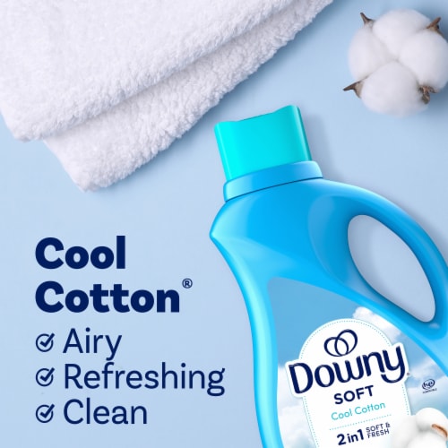 Downy Ultra Cool Cotton Liquid Fabric Softener Fabric Conditioner Perspective: top