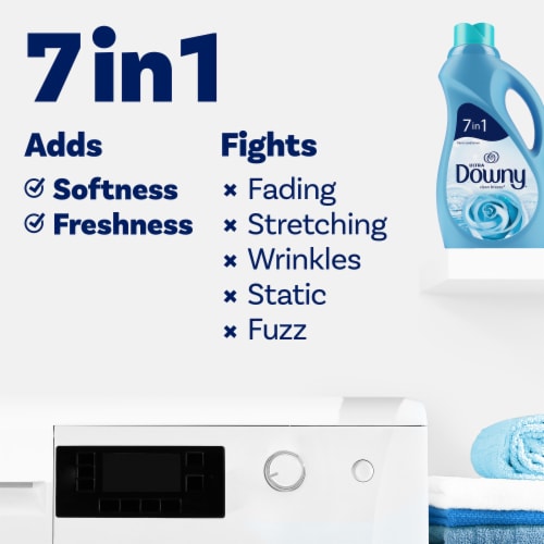 Downy Ultra Clean Breeze Liquid Fabric Softener Fabric Conditioner Perspective: top
