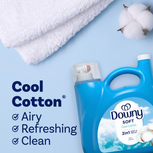 Downy Cool Cotton Liquid Fabric Softener Fabric Conditioner Perspective: top