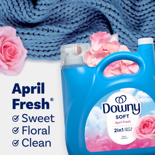 Downy Ultra April Fresh Liquid Fabric Softener Fabric Conditioner Perspective: top