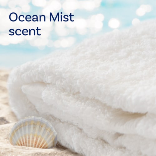 Downy® Light Mega Dryer Sheets Fabric Softener Dryer Sheets Ocean Mist Perspective: top