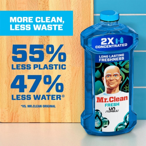 Mr. Clean Liquid Dilute 2X Concentrated Multi-Surface Cleaner Unstopables Fresh Perspective: top