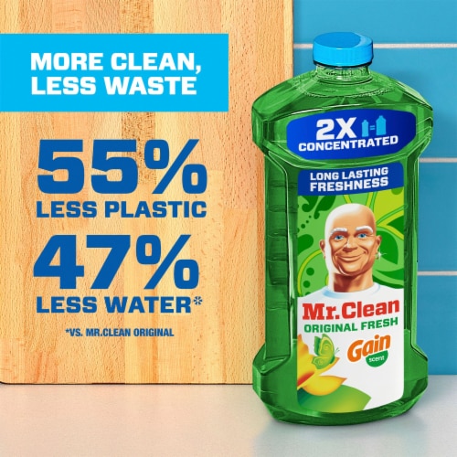 Mr. Clean Liquid Dilute 2X Concentrated Multi-Surface Cleaner Gain Original Fresh Perspective: top