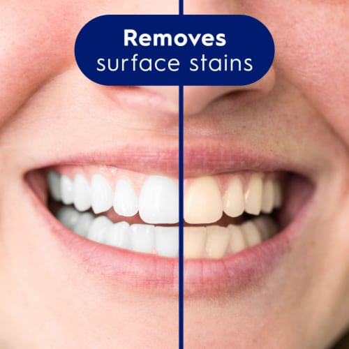 Crest 3D White Brilliance Hydrogen Peroxide Teeth Whitening Anti cavity Fluoride Toothpaste Perspective: top