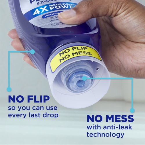 Dawn Platinum Bleach Alternative Clean Lemon Scent EZ-Squeeze Liquid Dish Soap Perspective: top