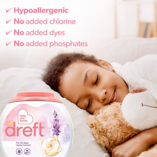 Dreft Lightly Scented Laundry Detergent Pods Perspective: top