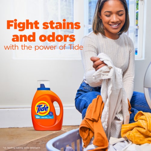 Tide Clean Breeze Liquid Laundry Detergent Perspective: top