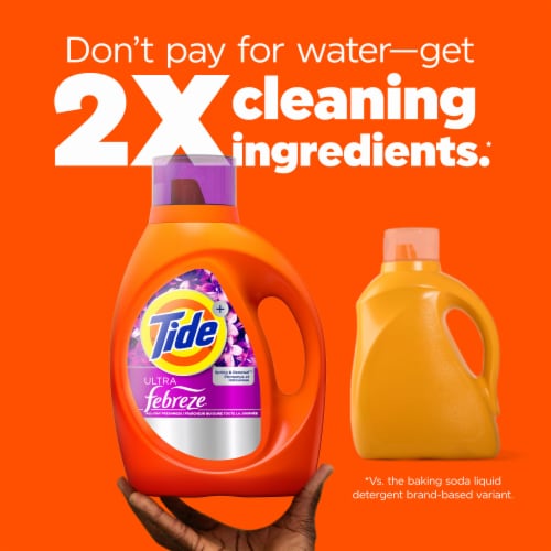 Tide Ultra Febreze Spring & Renewal Liquid Laundry Detergent Perspective: top