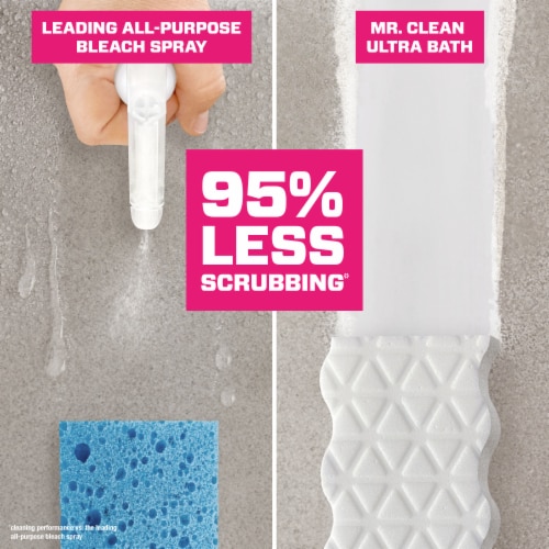 Mr. Clean Magic Eraser Ultra Bath Multi-Purpose Cleaning Pads Perspective: top