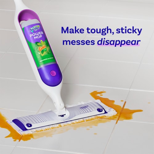 Swiffer PowerMop Floor Cleaning Solution with Gain Scent Perspective: top