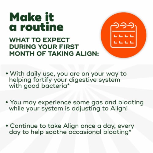 Align Bloating Relief + Food Digestion Probiotic Gummies Perspective: top