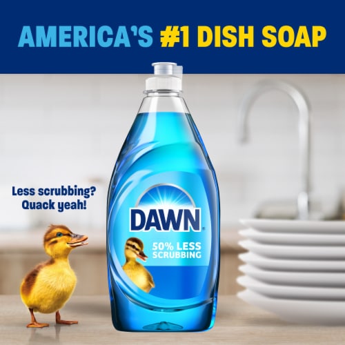 Dawn Ultra Dish Soap Liquid, Dishwashing Liquid, Grease Removal, Original, 30.8oz Perspective: top