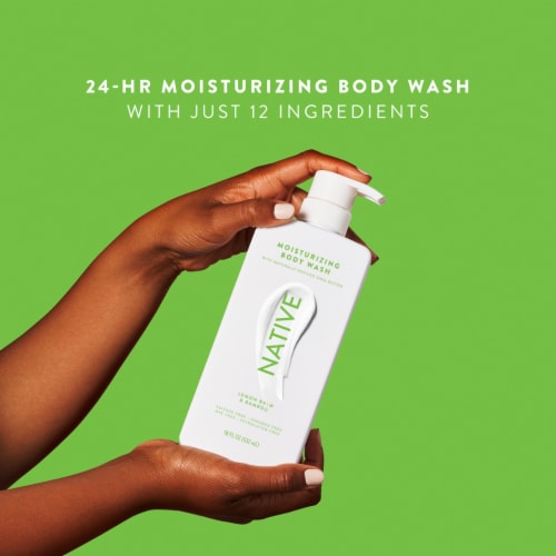 Native Lemon Blam & Bamboo Moisturizing Body Wash Perspective: top