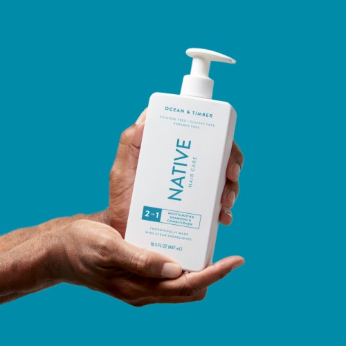 Native 2N1 Moisturizing Shampoo & Conditioner Ocean & Timber Scent Perspective: top