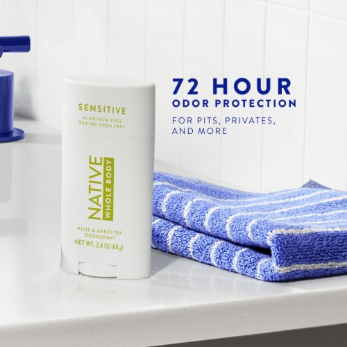 Native Aloe & Green Tea Sensitive Whole Body Deodorant Perspective: top