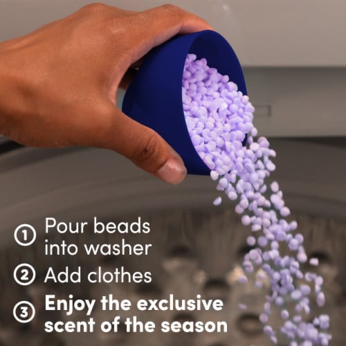 Downy Cozy Collection In Wash Scent Booster Beads, Snow Berry Scent Perspective: top