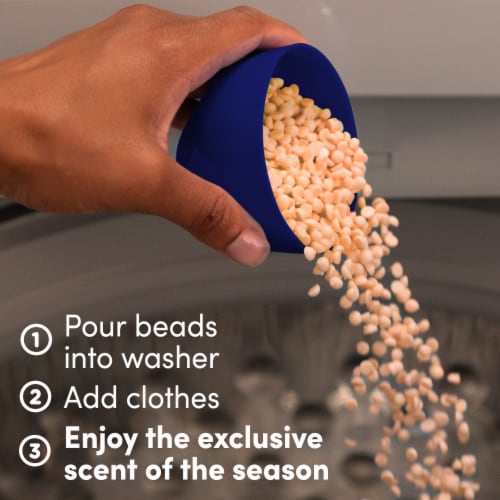 Downy Cozy Collection In Wash Scent Booster Beads, Vanilla Cashmere Scent Perspective: top