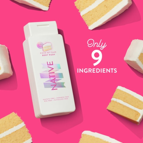 Native Limited Edition Piece of Cake Body Wash 18 fl oz Perspective: top
