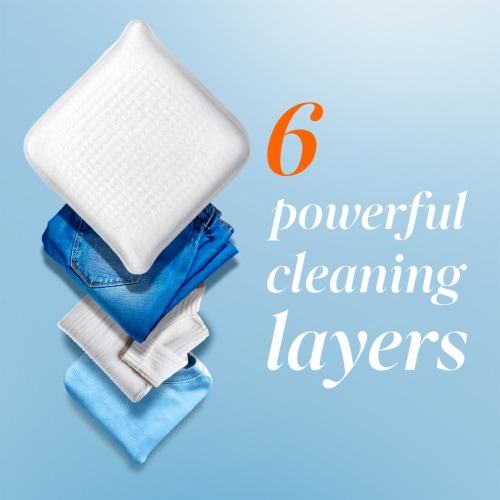 Tide Evo Free & Gentle Fragrance-Free Laundry Detergent Tile Sheets Perspective: top