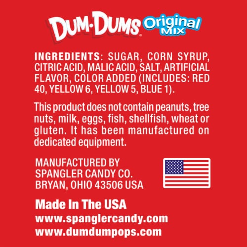 Dum Dums® Original Mix Assorted Lollipops Perspective: top