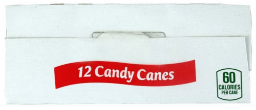 Spangler® Cherry Flavor Candy Canes Christmas Box Perspective: top