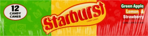 Starburst® Holiday Assorted Flavored Candy Canes Perspective: top