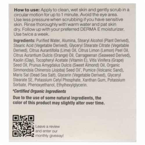 Derma-E Microdermabrasion Scrub With Dead Sea Salt Perspective: top